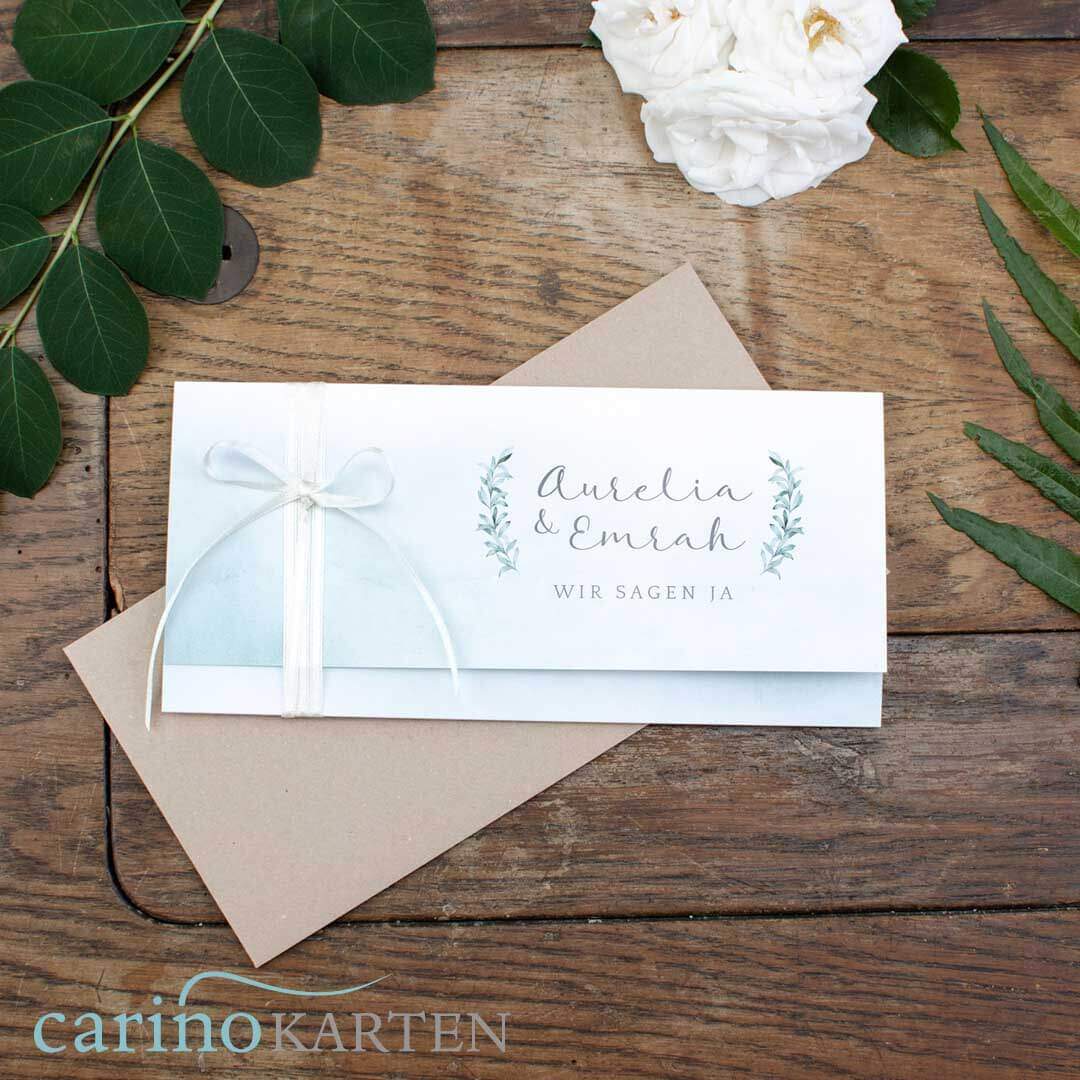 Bestellung Einladungskarten, Dankekarten für Hochzeit